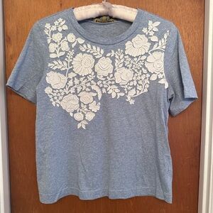 Anthropologie Pankaj & Nidhi Floral Top